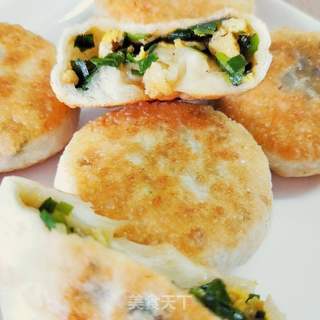 韭菜鸡蛋煎饼的做法步骤:19