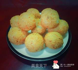 芝麻麻球的做法步骤:9