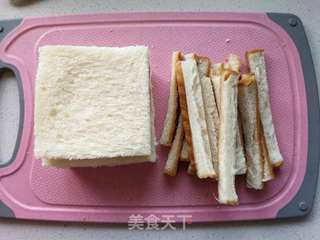 火腿西多士的做法步骤:2