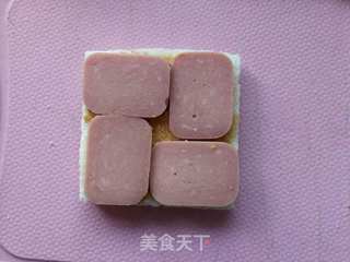 火腿西多士的做法步骤:6