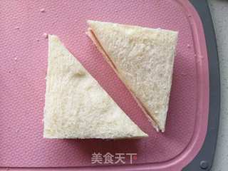 火腿西多士的做法步骤:9