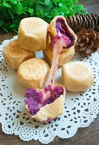 紫薯芝士仙豆糕的做法步骤:16
