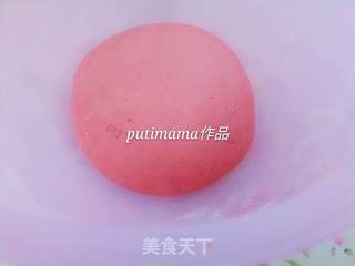 粉红豆沙包的做法步骤:3