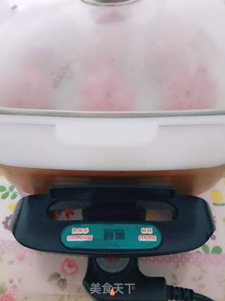 粉红豆沙包的做法步骤:9