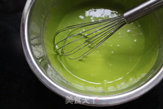 菠菜蛋糕卷的做法步骤:5