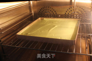 菠菜蛋糕卷的做法步骤:12