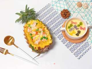 【宝宝营养餐】菠萝饭的做法步骤:16