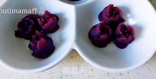 紫薯花开的做法步骤:7