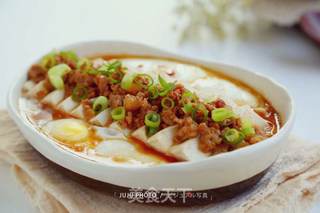 肉末豆腐蒸水蛋的做法步骤:8
