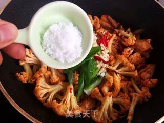 干煸菜花的做法步骤:8
