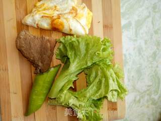 脆饼夹肉的做法步骤:6