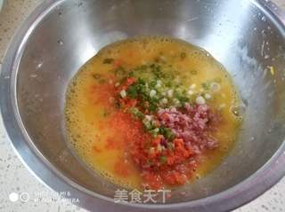 黑椒(番茄)芝士厚蛋烧的做法步骤:4