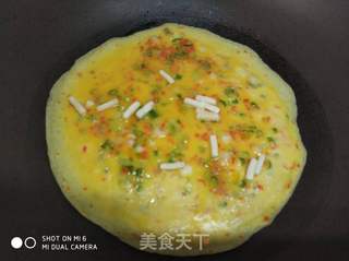 黑椒(番茄)芝士厚蛋烧的做法步骤:7