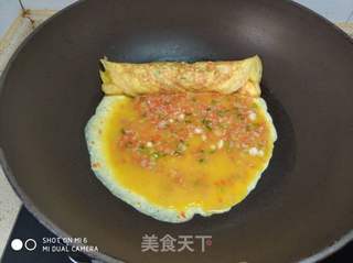 黑椒(番茄)芝士厚蛋烧的做法步骤:10