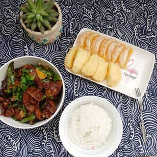 香菇焖鸡米饭的做法步骤:9