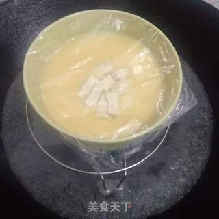 豆腐蒸滑蛋的做法步骤:7