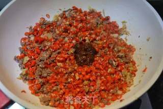 香辣牛肉酱的做法步骤:8