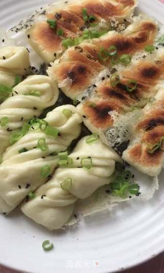 葱香花卷的做法步骤:16
