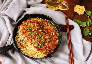 蒜蓉烤金针菇~啤酒烤串的最佳搭档的做法步骤:13