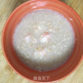 宝宝辅食:燕麦虾粥,补钙粥道的做法步骤:5