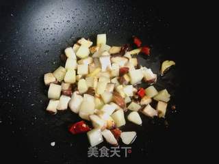 香菇南瓜剪刀面的做法步骤:8
