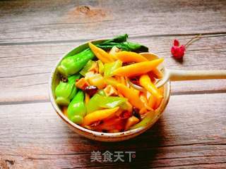 香菇南瓜剪刀面的做法步骤:17