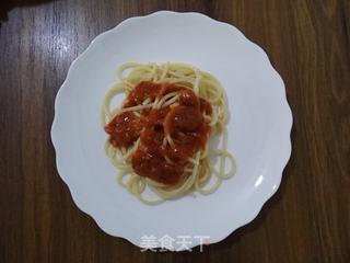 洋葱鸡蛋肉酱意面的做法步骤:6