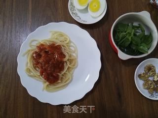 田七核桃肉酱意面的做法步骤:5