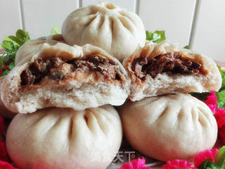 茄子酱肉包的做法步骤:10
