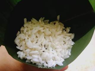 葡萄干红豆粽的做法步骤:7