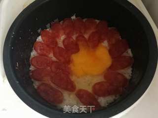 电饭锅版煲仔饭的做法步骤:11