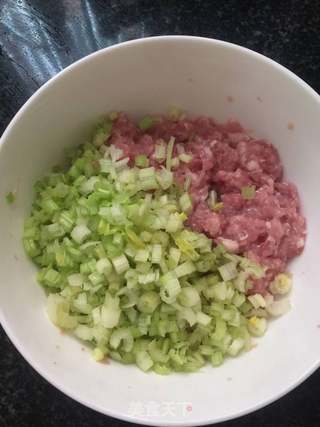 芹菜肉包子的做法步骤:4