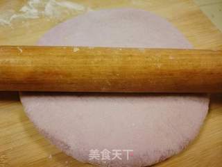 紫薯南瓜双色卷的做法步骤:8