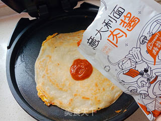 鸡蛋肉酱卷饼的做法步骤:6