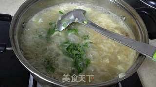 双蛋瘦肉粥的做法步骤：10