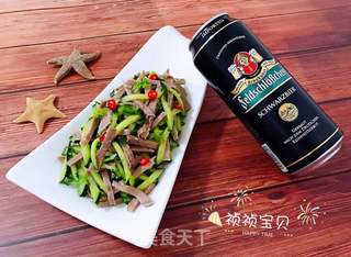 青瓜凉拌猪舌的做法步骤:9