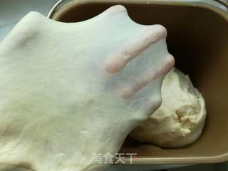 淡奶油蜜豆餐包的做法步骤：4