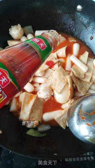 韩式辣炒年糕的做法步骤:7