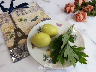 艾叶蛋的做法步骤:4