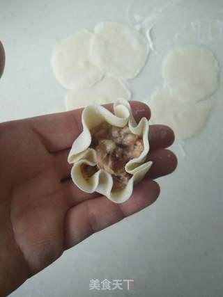虾仁香菇鲜肉蒸饺的做法步骤：8