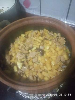 #萝卜香菇瘦肉砂锅饭的做法图解6