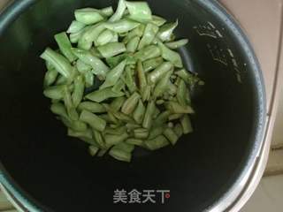 豆角饭的做法步骤:3