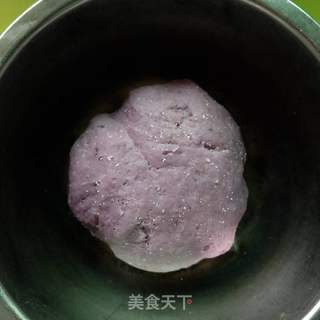 南瓜紫薯双色千层的做法步骤:9