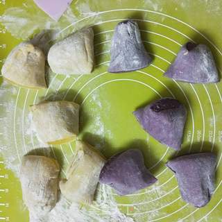 南瓜紫薯双色千层的做法步骤:12