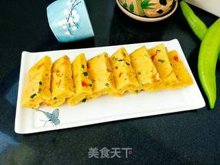 “ 蒸菜 ”清蒸番茄鸡蛋饼的做法步骤：1