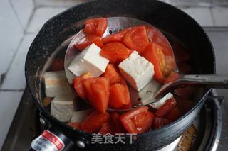 番茄松花豆腐的做法步骤:5
