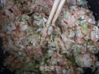 猪肉大葱包子的做法步骤:4