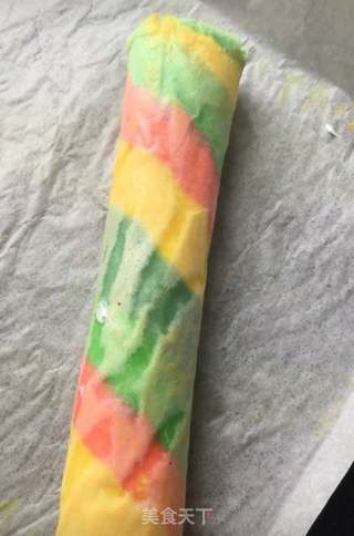 彩虹蛋糕卷的做法步骤:18