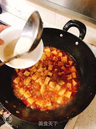 麻婆豆腐的做法步骤:7