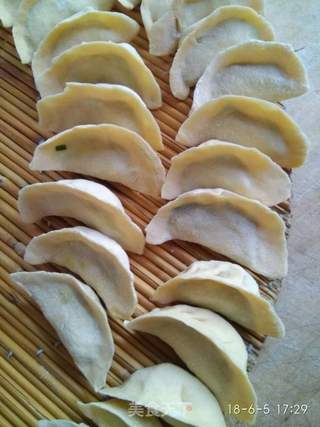 韭菜鸡蛋水饺的做法步骤:5